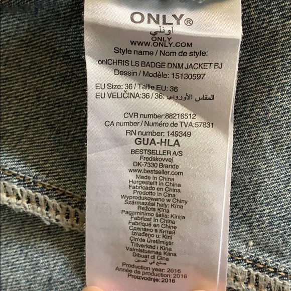 Only Light blue denim jacket xs - Picture 9 of 9